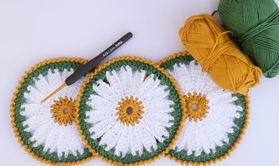 CROCHET BEAUTIFUL DAISY COASTER