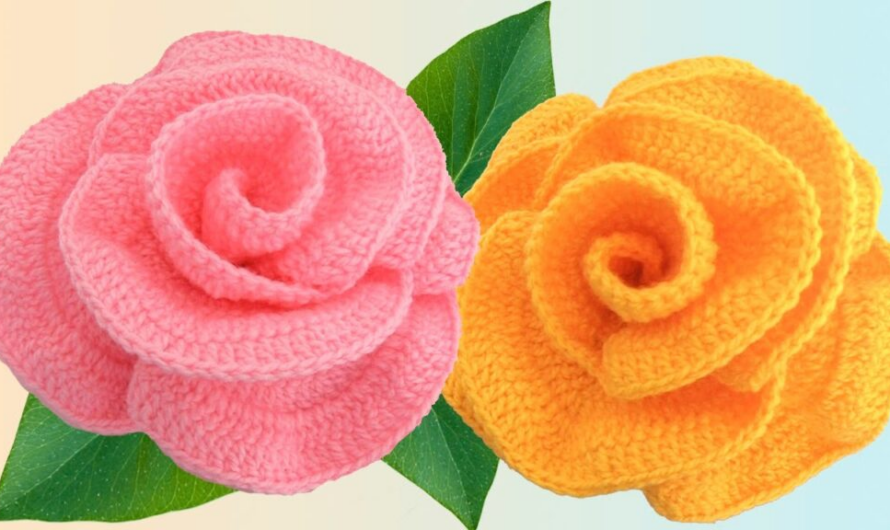 CROCHET BIG 3D FLOWER