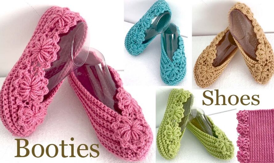 CROCHET EASY SLIPPERS: BLOSSOMING COMFORT FOR ADULTS