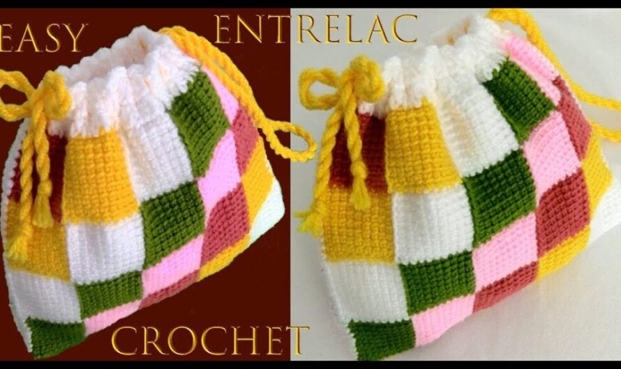 Crochet Entrelac Bag