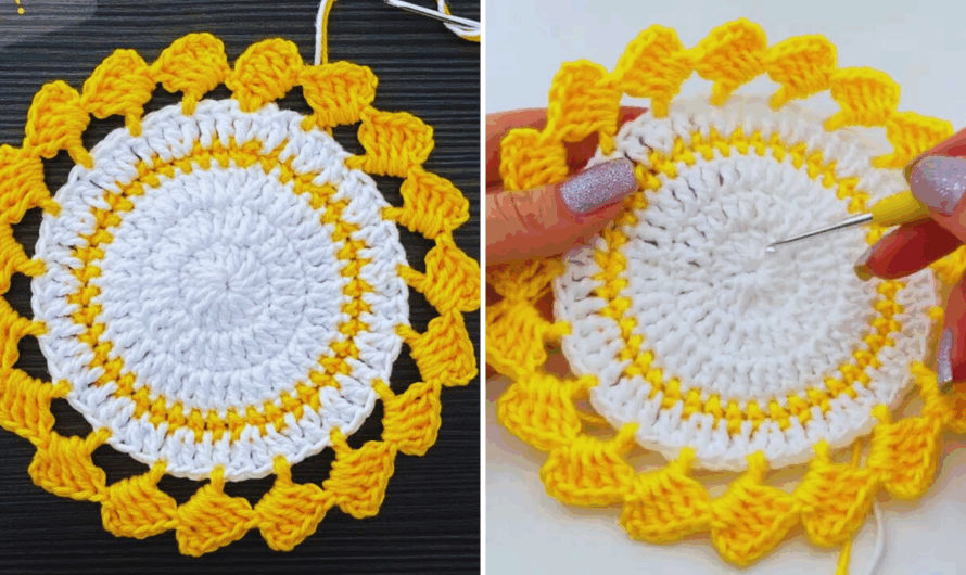 How to make a beautiful crochet Coaster