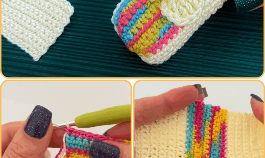 👜 How to Crochet a Handbag with Polyester Cord – Three Colors | Step-by-Step Pattern