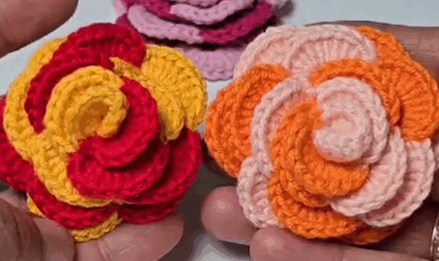 How to Crochet a Gorgeous Rose Flower