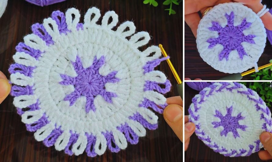 ☕ How to Crochet a Coaster / Supla Motif