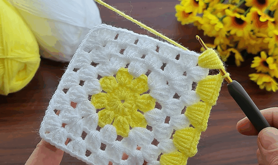 🧶 How to Make a Beautiful Crochet Baby Blanket Square