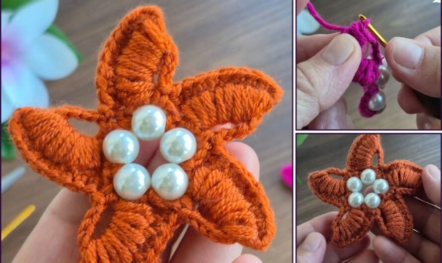 How to Crochet a Flower for Beginners🧶🧶✨✨🏵🏵