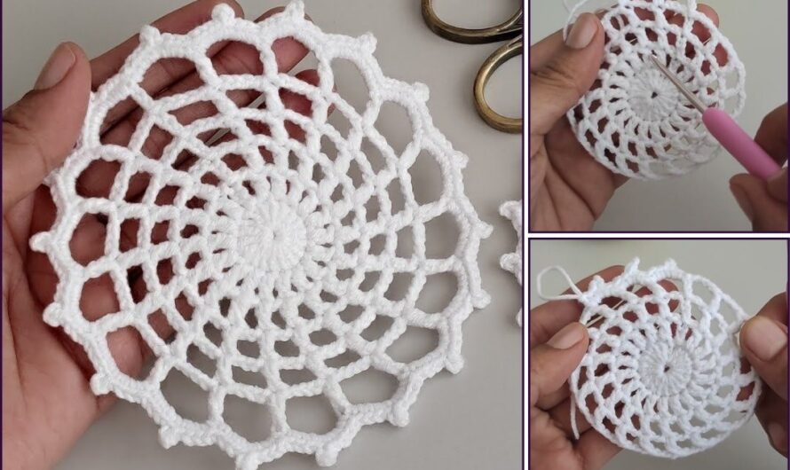 How to Crochet a Circle Flower: A Beginner-Friendly Tutorial🧶🧶✨✨🌸🌸