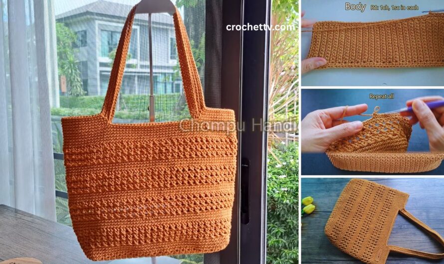 👜🧵🧶 DIY Crochet Tote Bag Tutorial | Beginner Friendly!