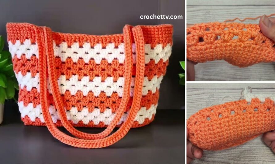 🧺👜 DIY Crochet Tote Bag Tutorial | Beginner Friendly
