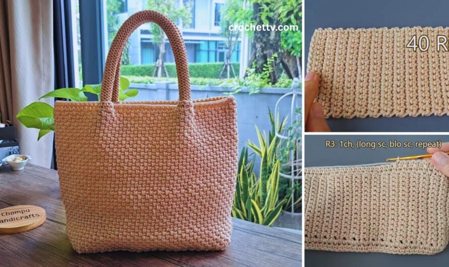 👜✨ How to Crochet a Handbag the Easy Way – Step-by-Step for Beginners