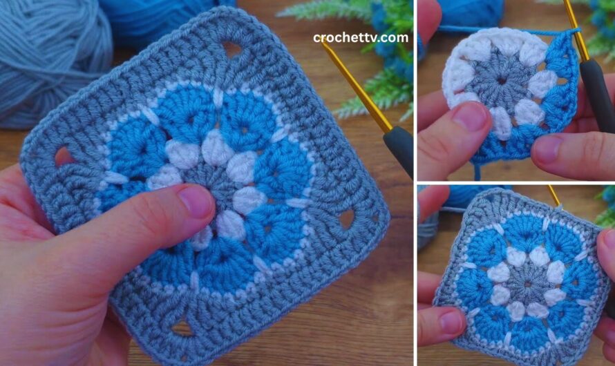 🌸🧵 Crochet Baby Blanket with Flower Motifs – Full Guide