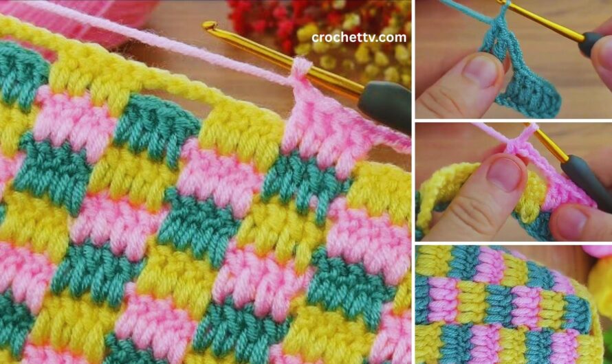 🧶👶 How to Make a Crochet Baby Blanket – Multicolor (Step-by-Step for Beginners)
