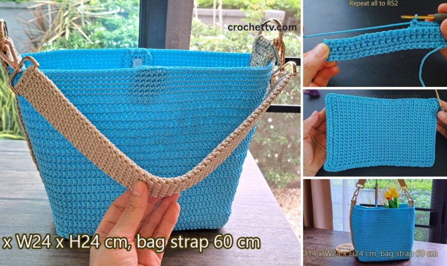 🧶👜 DIY Crochet Tote Bag: Step-by-Step Tutorial