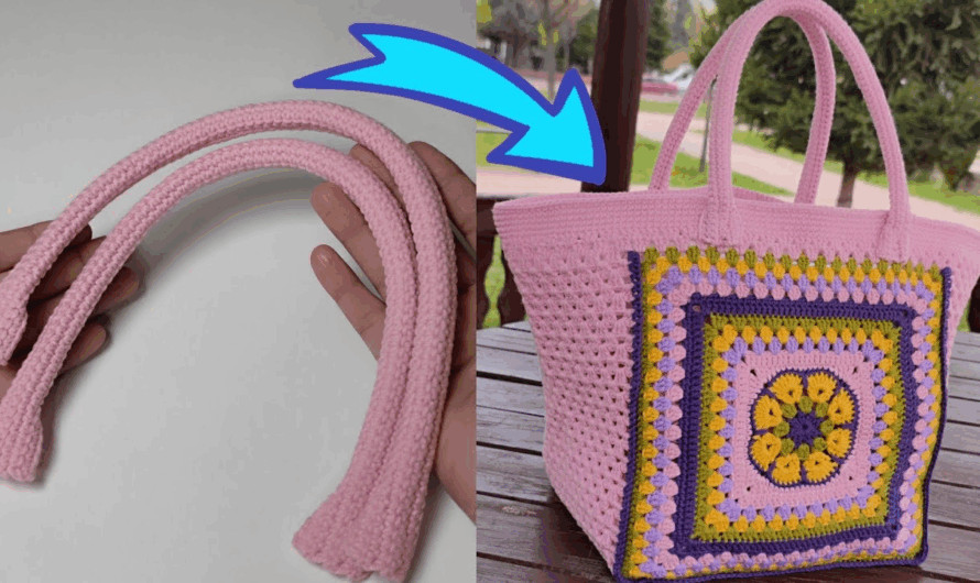 How to Crochet a Strong and Stylish Bag Handle🧶🧶👜👜✨