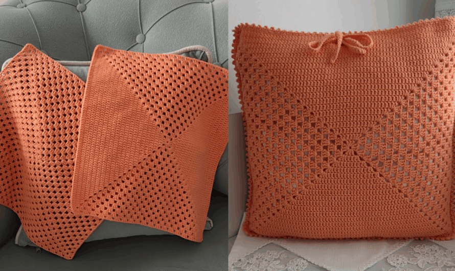 How to Crochet an Easy Throw Pillow🧶🧶✨✨💖💖