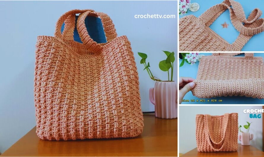 How to Make a Crochet Shoulder Bag Super Neat👜👜🧵