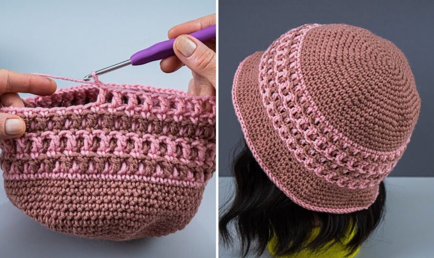 How to Crochet a Hollow Summer Bucket Hat | Step-by-Step Pattern