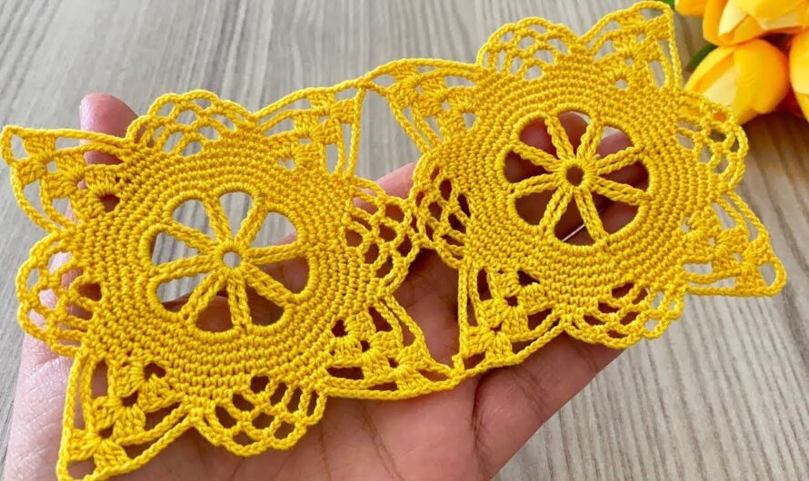 Crochet Square Table Runner Pattern❗️Easy Tutorial for Beginners