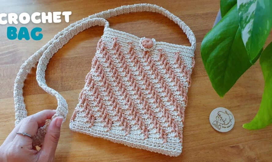 How to Crochet Crossbody Bag | Crochet Sling Bag👜🧵