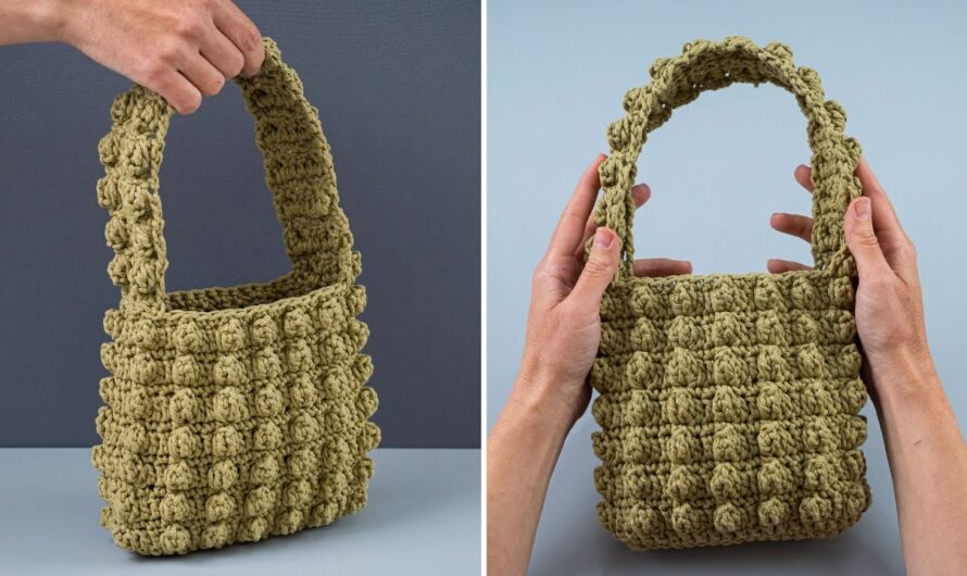 How to Crochet a Cute Puff Cloud Bag (Popcorn Stitch Pattern)👜🧵🧵