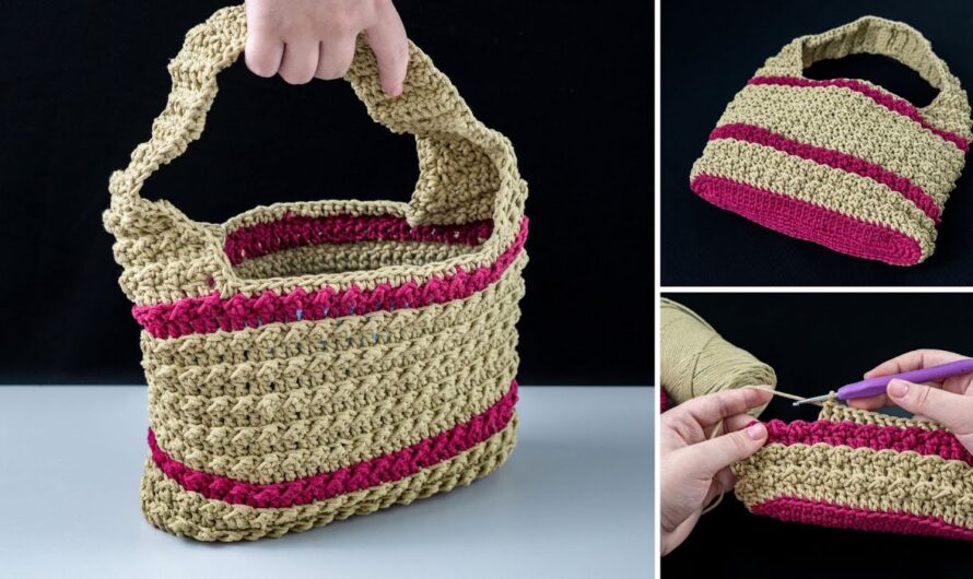 👜 How to Make a Beautiful Crochet Bag with a Simple Stitch Pattern – Easy Step-by-Step Tutorial