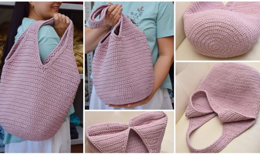 🧵 How to Make a Beautiful and Roomy Shopper Bag from Cord