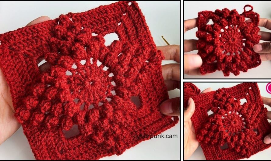 Easy Granny Square Tutorial for Beginners🧶✨🌺💖