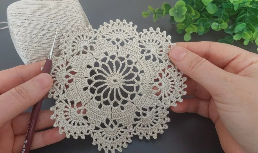 🌸 How to Make Easy Crochet Flower Coasters & Placemats