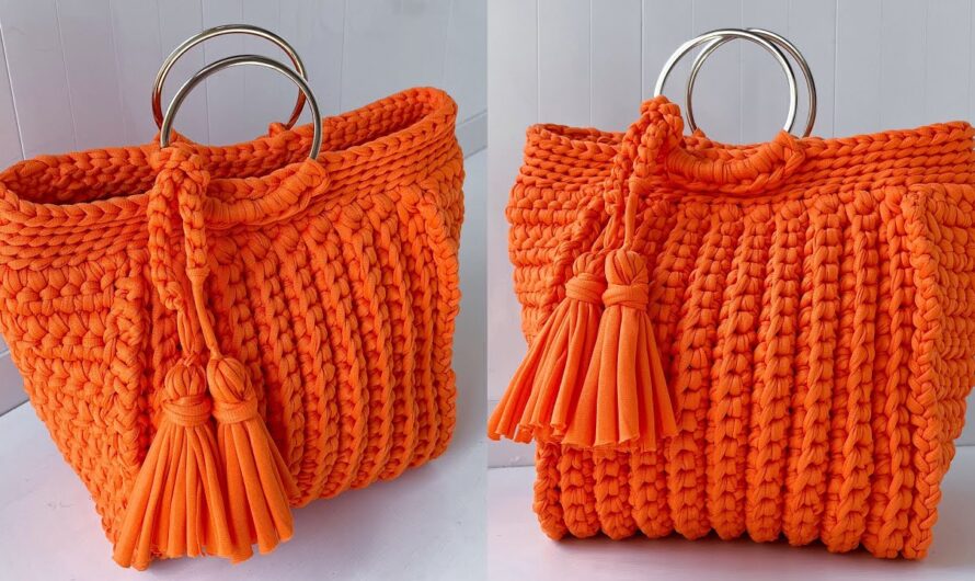 How to Make an Easy and Quick Bag with T-Shirt Yarn