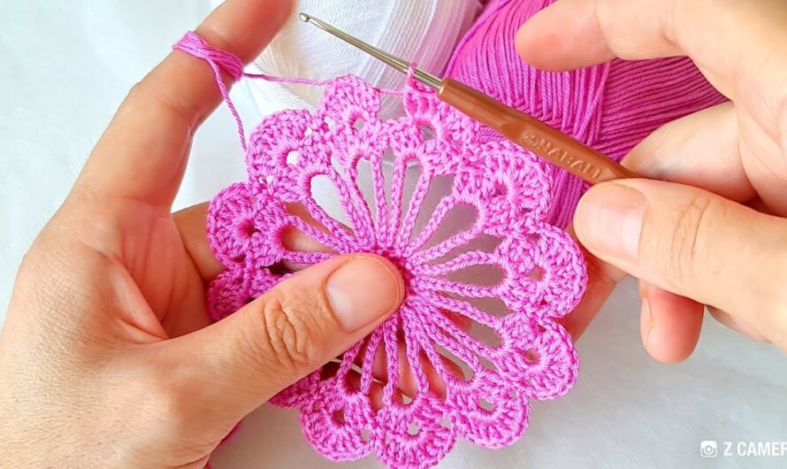 How to Create a Magnificent Crochet Lace Motif Pattern🌸🌸💖🧶