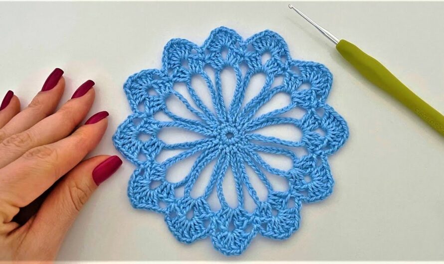 How to Make a Round Crochet Model for a Very Easy Cup Holder