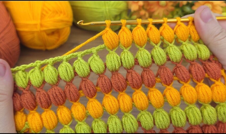 🧶 How to Tunisian Crochet Popcorn Pattern – Unique & Trendy