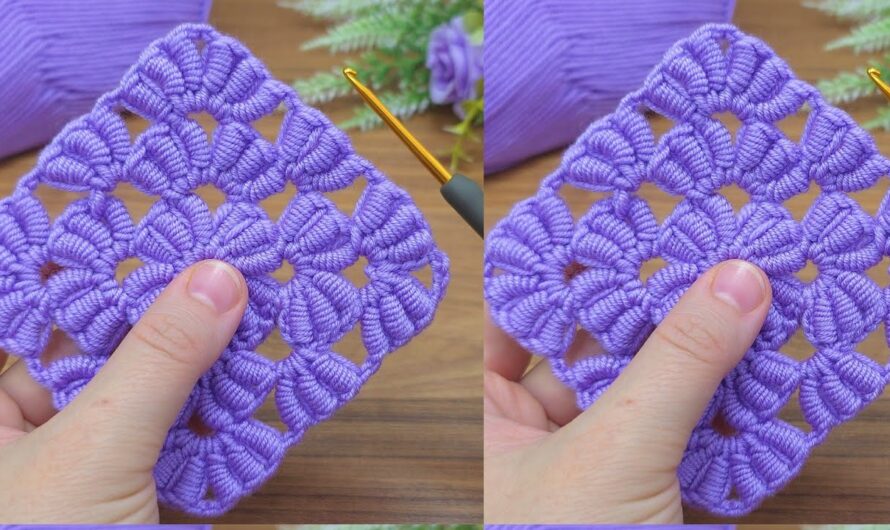 👌💖 How to Crochet a Blanket Motif Using Granny Squares for Beginners