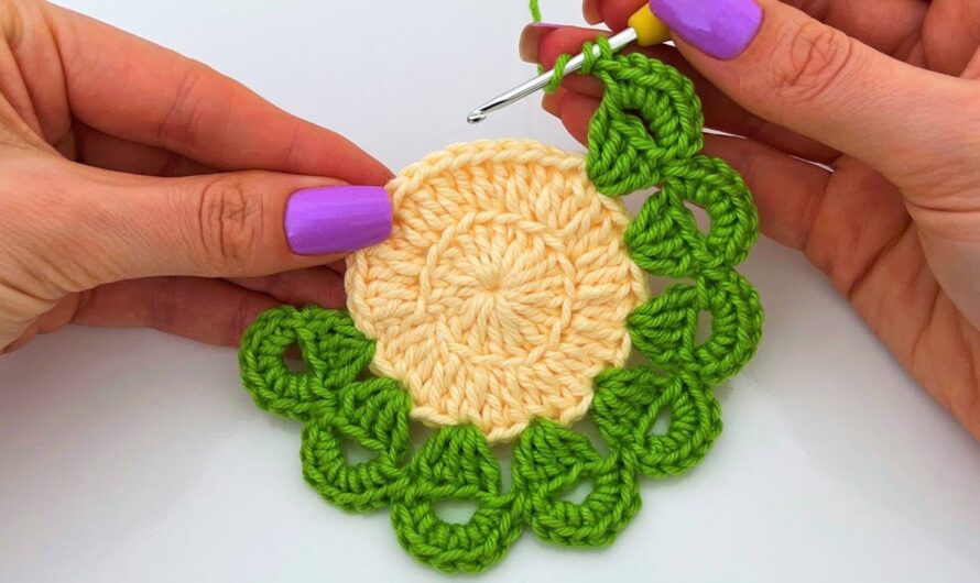 🧶 How to Make a Round Crochet Template with Two Lines in One