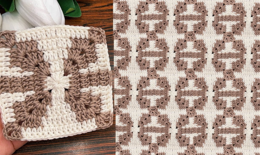 🌺💕crochet square blanket pattern- step by step guide for beginners